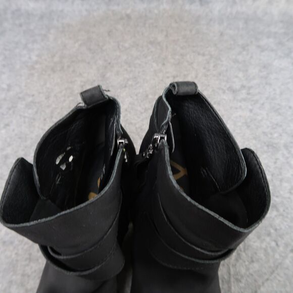 Sam Edelman Shoes Womens 9.5 Booties Fashion Leather Classic Biker Morris Black - Picture 13 of 13